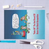 Rude Alf de Rode Ontsnapper Elf Funny Xmas Tissuepapier (Craft)