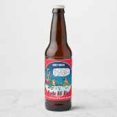 RUDE ALF - Funny Custom Winter Beer Labels Bier Etiket (Voorkant)