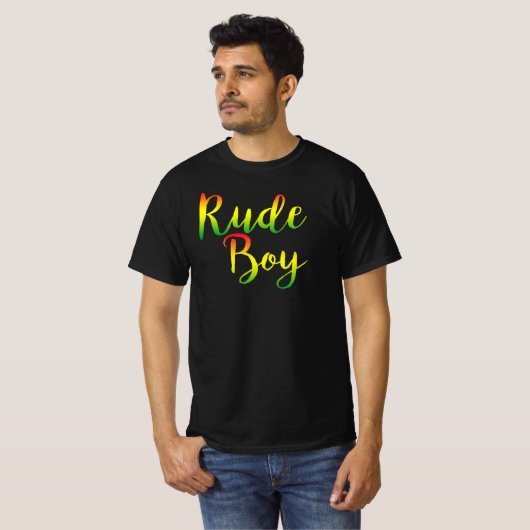Rude Boy - G00d enkel Rasta Reggae Roots T-shirt (Voorkant volledig)