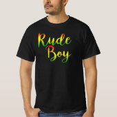 Rude Boy - G00d enkel Rasta Reggae Roots T-shirt (Voorkant)
