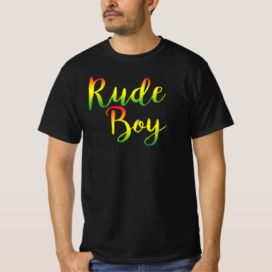 Rude Boy - G00d enkel Rasta Reggae Roots T-shirt (Voorkant)