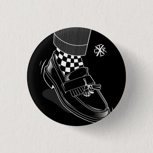 Rude Boy Ronde Button 3,2 Cm (Voorkant)
