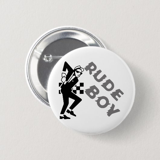 Rude Boy Ronde Button 5,7 Cm (Voorkant /achterkant)