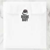 Rude Boy Ronde Sticker (Tas)