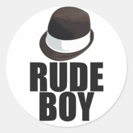 Rude Boy Ronde Sticker