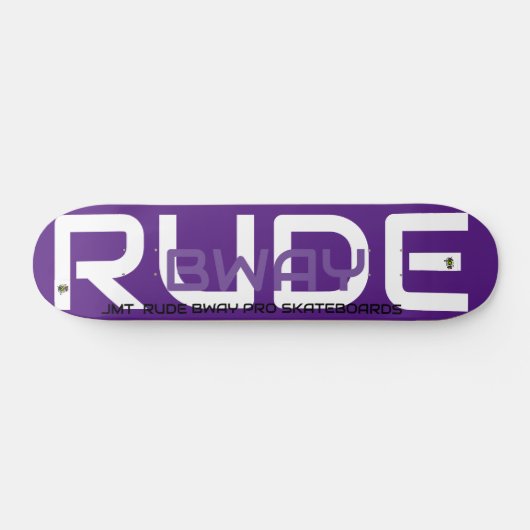 RUDE BWAY 7 3/4-inch skateboard Deck (Horizontaal)
