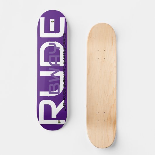 RUDE BWAY 7 3/4-inch skateboard Deck (Voorkant)
