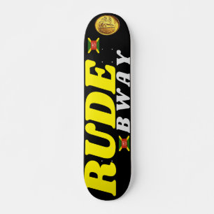 RUDE BWAY 7 3/4-inch skateboard Deck