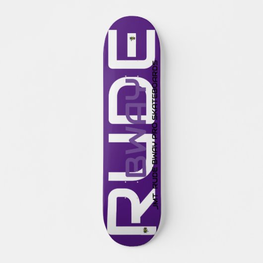 RUDE BWAY 7 3/4" Skateboard Dek (Voorkant)