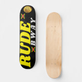 RUDE BWAY 7 3/4" Skateboard Dek (Voorkant)