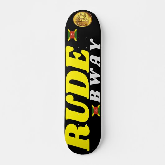 RUDE BWAY 7 3/4" Skateboard Dek (Voorkant)