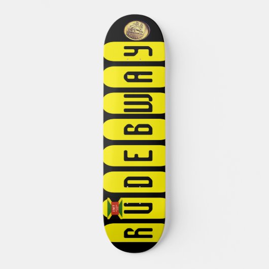 RUDE BWAY-skateboard Persoonlijk Skateboard (Voorkant)