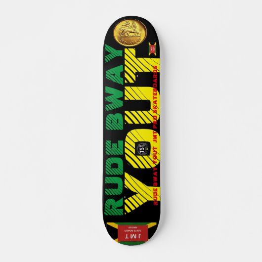 RUDE BWAY YOUT JMT 7 3/4" Skateboard Dek (Voorkant)
