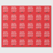 Rude Christmas Funny Noel Hilarische Kerstboom Cadeaupapier (Vlak)