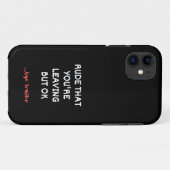 Rude dat je weggaat, maar oké Case-Mate iPhone case (Achterkant (horizontaal))