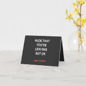 Rude dat je weggaat, maar oké kaart (Gele Bloem)