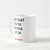 Rude dat je weggaat, maar oké koffiemok (Voorkant links)