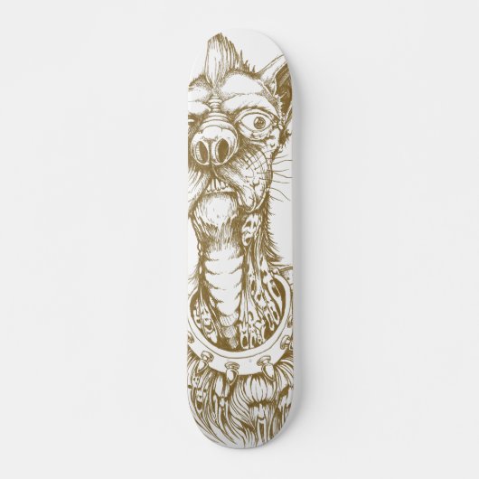 Rude Dog-ontwerp op hout Persoonlijk Skateboard (Voorkant)