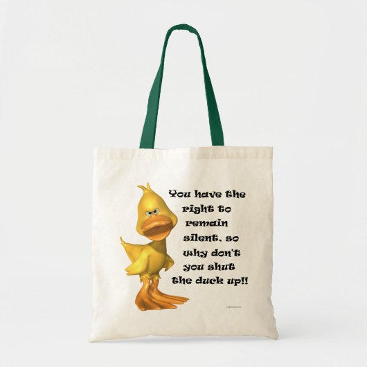 Rude Duck Tote Bag (Voorkant)