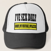Rude dyslexia slogan trucker pet (Voorkant)