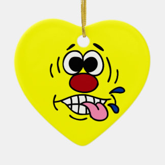 Rude Face Grumpey Keramisch Ornament