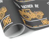 Rude Farming Quote Sarcastic Tractor Farmer Cadeaupapier (Rol Hoek)