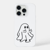 Rude Ghost – Funny Offensive Halloween iPhone Case iPhone Hoesje (Achterkant)