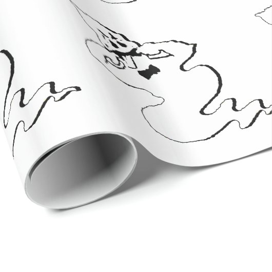 Rude Ghost Halloween Cadeaupapier (Rol Hoek)