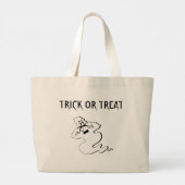 Rude Ghost - Trick or treat Grote Tote Bag (Achterkant)