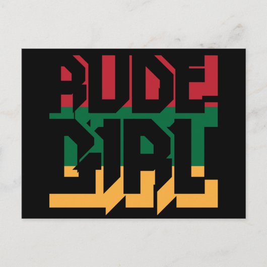 Rude Girl Briefkaart (Voorkant)