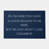 Rude Greeting Funny Deurmat (Voorkant)