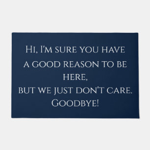 Rude Greeting Funny Deurmat