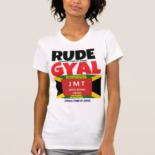 RUDE GYAL. Dames Bella+Canvas strak zittende T-sh T-shirt