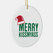 Rude Kerstmis Keramisch Ornament (Rechts)