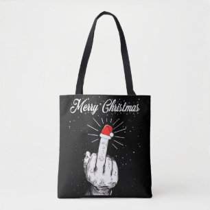 Rude Merry Kerstmis Midden Vingerbroodjes Ugandees Tote Bag