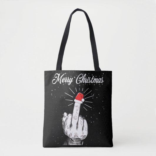 Rude Merry Kerstmis Midden Vingerbroodjes Ugandees Tote Bag (Voorkant)