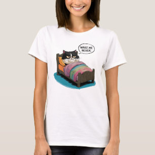 Rude Morning Cat T-shirt