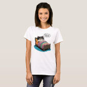Rude Morning Cat T-shirt (Voorkant volledig)