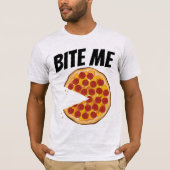 RUDE OFFENSIVE MANNEN PIZZA T-Shirts (Voorkant)