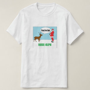 Rude-olf: Grappig kerstT-shirt T-shirt