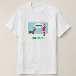 Rude-olf: Grappig kerstT-shirt T-shirt