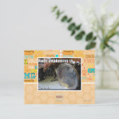 Rude ontwaken in briefkaart (Staand voorkant)