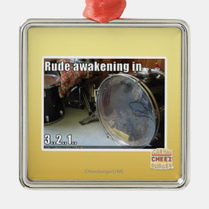 Rude ontwaken in metalen ornament