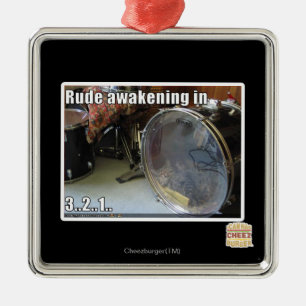 Rude ontwaken in metalen ornament
