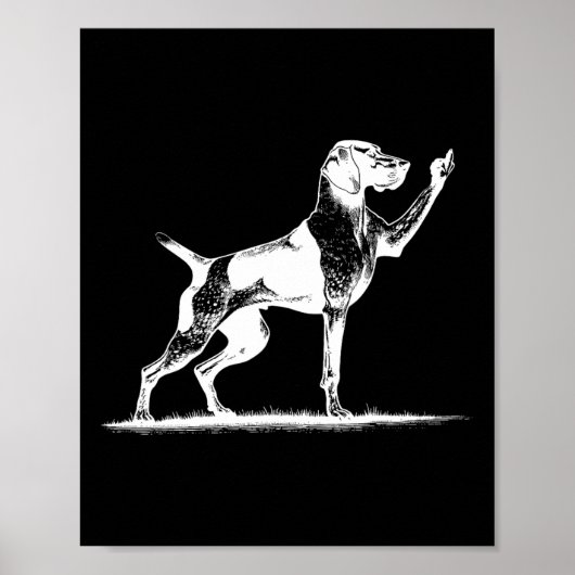 Rude Pointer Dog Hole Duitse Kortharige Pointer D Poster (Voorkant)