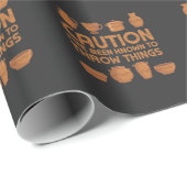 Rude Pottery Art Humor Sculpture Hobby Cadeaupapier (Rol Hoek)