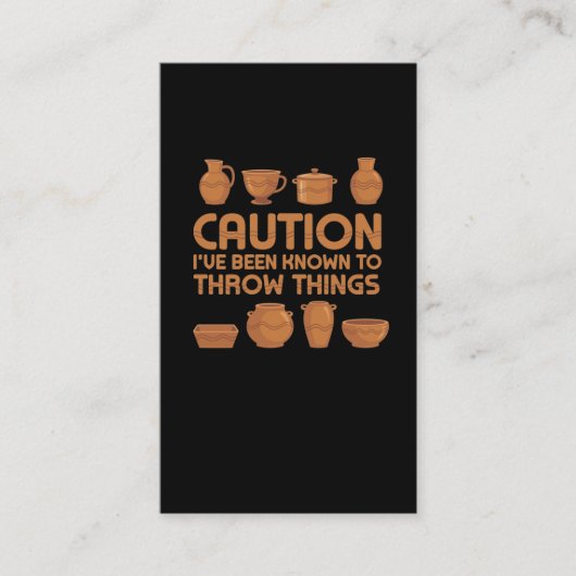 Rude Pottery Art Humor Sculpture Hobby Visitekaartje (Voorkant)