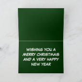 Rude Santa Claus Feestdagen Kaart (Binnen)