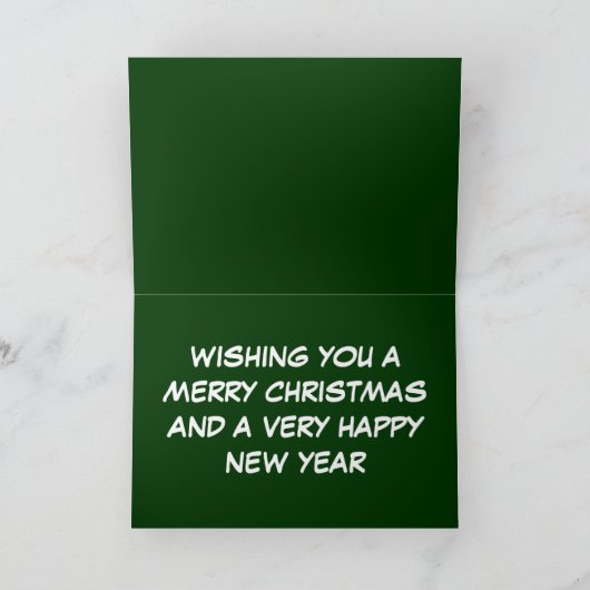 Rude Santa Claus Feestdagen Kaart (Binnen)