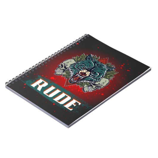 rude, schedel en beer notitieboek (Linkerzijde)